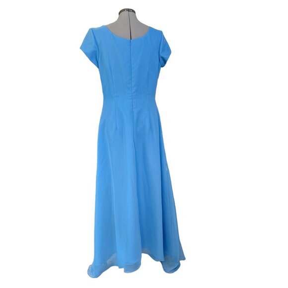 Bonny‎ Blue Wedding Bridesmaid Dress Mother of Bride 14 Beaded Embellishment - Picture 2 of 8